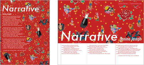 "Narrative" by Janine Joseph | Printable Broadside by Bethany Hana Fong