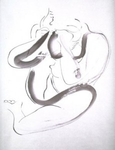 Isamu Noguchi's "Seated Female Nude: Scroll" from 1930.